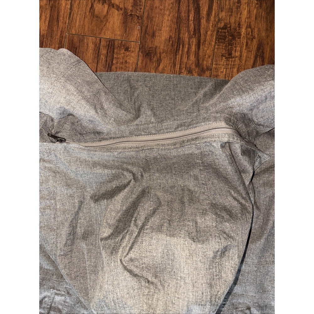 Eddie Bauer Women's L Waterproof Hooded Jacket Gray rain wind - Picture 6 of 10